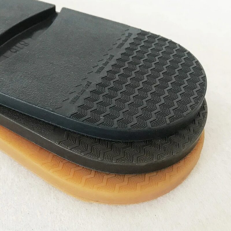 Suelas de zapatos de goma gruesas antideslizantes resistentes al desgaste para hombres, zapatos de negocios, suela de tacón, accesorios de reparación de zapatos, 1 par