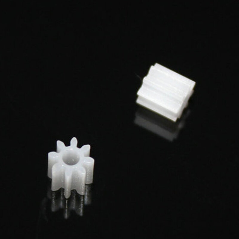 Engrenage à pignon 8 dents 0.5M 82A, pièces de rechange de jouet hélicoïdal modèle bricolage engrenages en plastique trou 2mm pour jouets accessoires