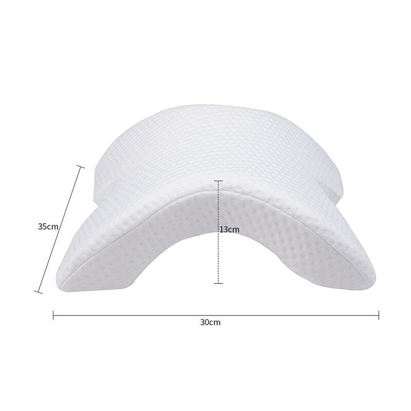 Curved Cervical Pillow Couples Memory Foam Pillow Sleeping Neck Support Cusion Orthopedic Body Pillow Hand Travel Side Sleepers