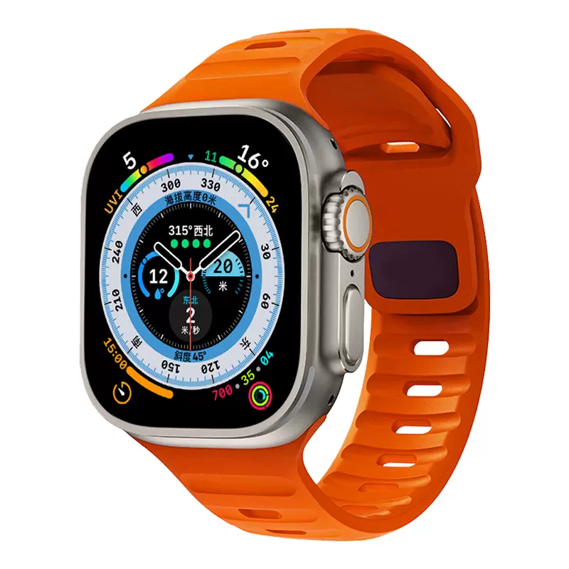 สายรัดแบบสปอร์ตสำหรับสายคาด Apple Watch 44มม. 49มม. 45มม. 42มม. 41มม. 40มม. สายรัดข้อมือ Correa iWatch Series 8 7 6 5 4 3 SE ultra