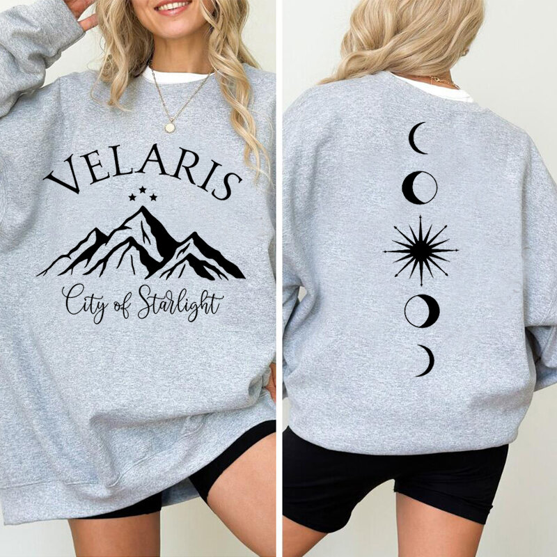 Acotar Velaris Sweatshirt Frauen Velaris Stadt von Starlight Crewnecks Sweatshirts das Nacht gericht Buchish Hoodie Pullover Schweiß