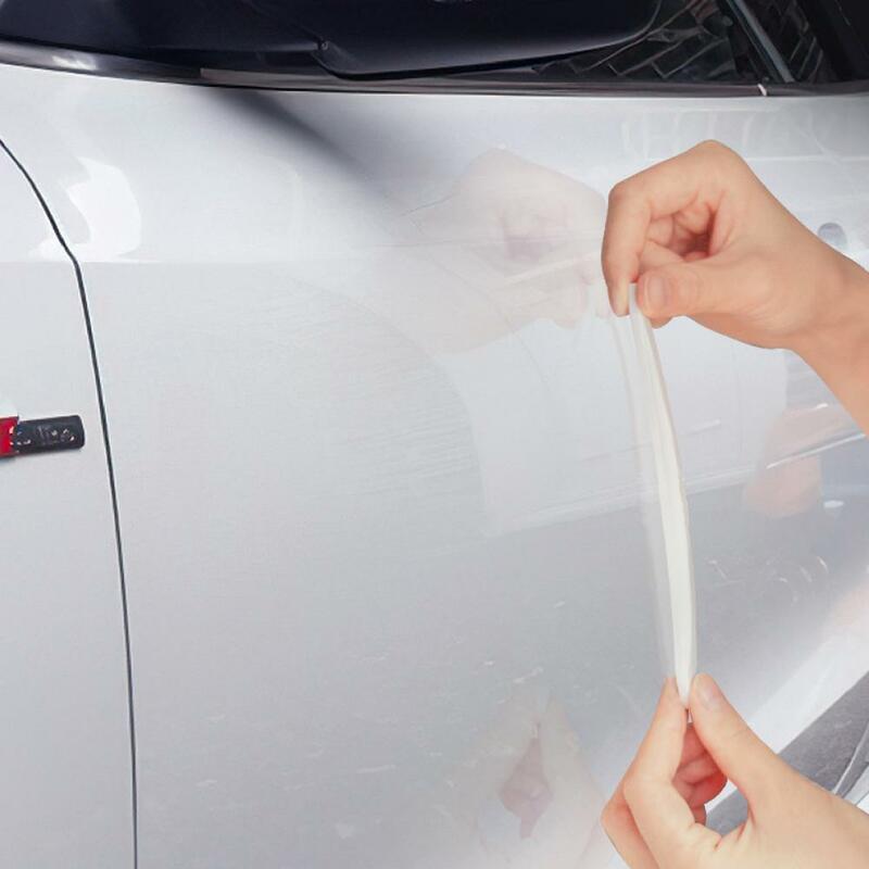 4 Buah Stiker Mobil Anti-tabrakan Strip Pelindung Antigores Dekorasi Tepi Pintu Kendaraan untuk Oto