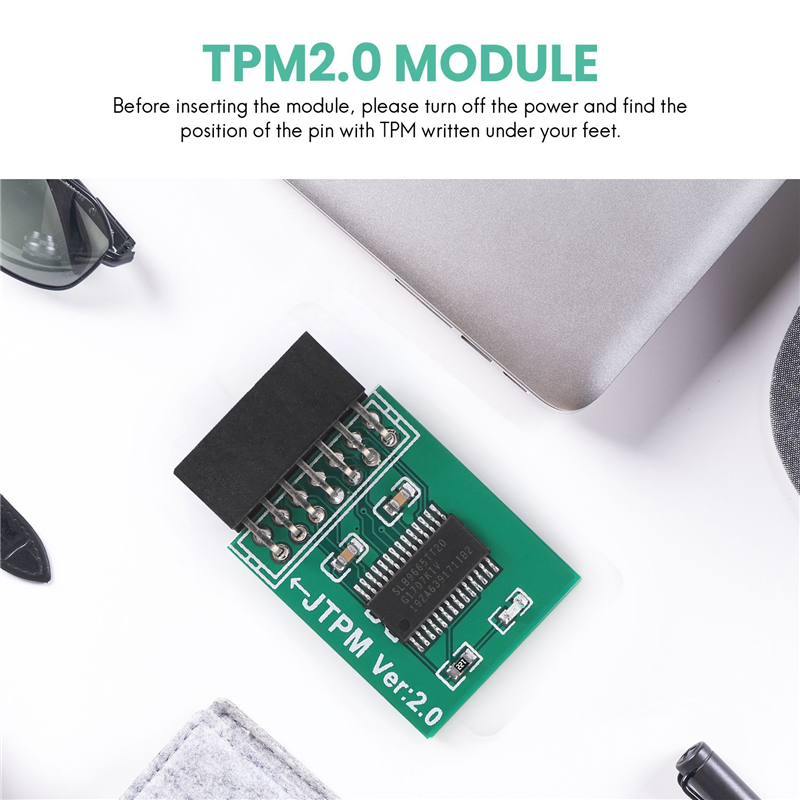Módulo de segurança de criptografia TPM 2.0, cartão remoto, 14 pinos, LPC para MSI, TPM2.0, LPC, módulo de segurança