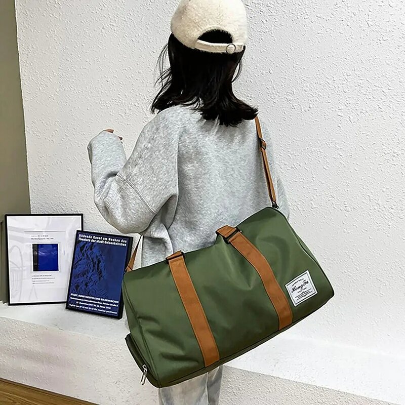 Seco e Molhado Separação Travel Bag, durável, grande capacidade, individual sapato armazenamento, Duffel Bag, Gym Bolsa, Bagagem de Viagem