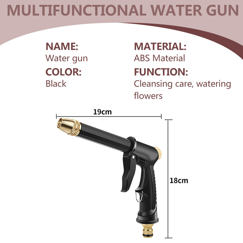 Pistola ad acqua a spruzzo ad alta pressione lavaggio giardino irrigazione tubo ugello Auto rondella pistole kit di attrezzi per autolavaggio strumenti di pulizia