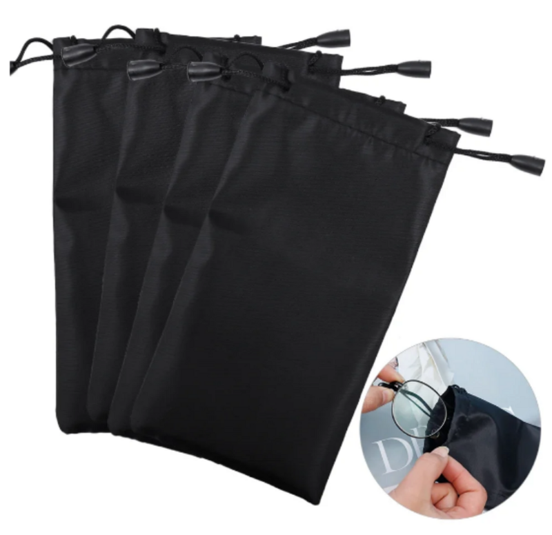 Drawstring Sunglasses Bag Portable Soft Microfiber Dustproof Storage Pouches Optical Glasses Carry Bag Eyewear Case Container