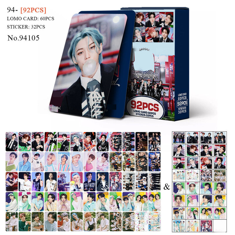 92pcs Kpop Lee Know Boxed Card LOMO Card album Photo Card Felix Bangchan HYUNJIN cartolina Fans Collection Card Fans Gift