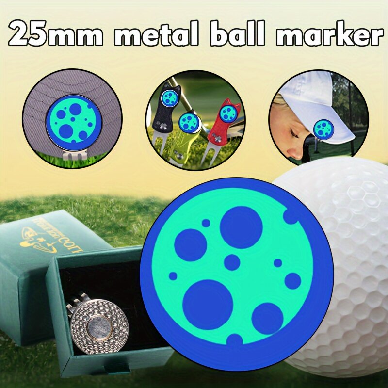 С магнитным металлическим логотипом мяча для гольфа-аксессуары для гольфа, оборудование для гольфа, гольф-клуб, Забавный Логотип мяча, подарок для любителей гольфа
