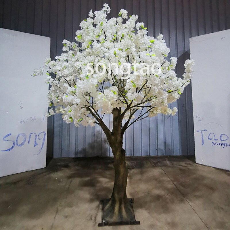 Авторские искусственные деревья songtao, настоящие Уличные декоративные свадебные украшения нестандартного размера, искусственные цветущие вишневые деревья