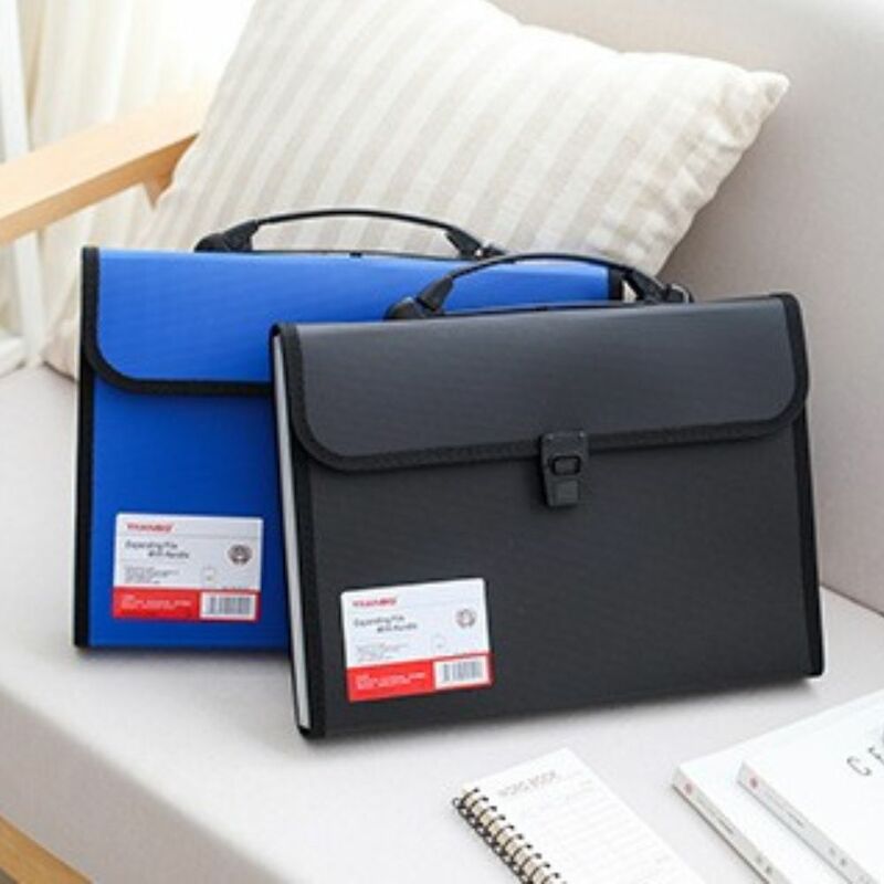 حقائب أكورديون بسيطة محمولة باليد ، محفظة تخزين ، منظم مستندات ، حقيبة مجلد ورقي ، 13 جيب