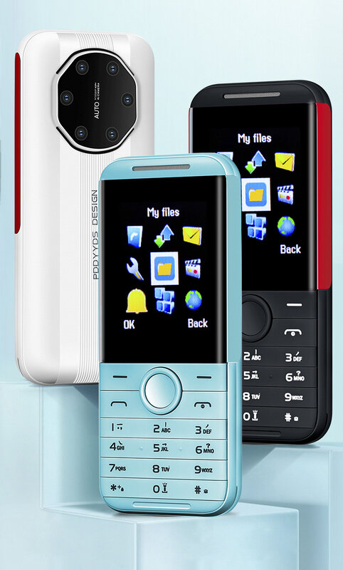 Новинка 2023, мобильный телефон с двумя SIM-картами без камеры, низкая цена, кнопочный мобильный телефон, чехол для мобильных телефонов