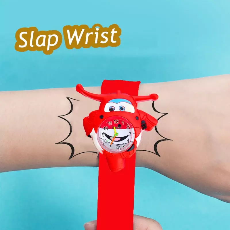 Creative Cartoon Astronaut Rocket Children's Toy Watch Suitable for Boys and Girls To Wear Bracelets 3D Car Kids Watch Clock