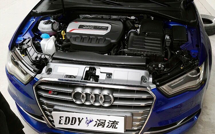 EDDYSTAR-Entrada de ar de carro de fibra de carbono, Audi S3 2.0T, vermelho, preto, novo, produtos de venda quente, 15-17