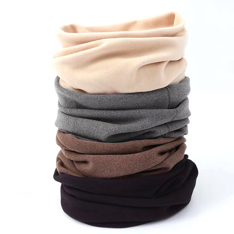 Anillo de cuello cálido Unisex, bufanda de invierno, pañuelo de algodón, cómodo, elástico suave, a prueba de viento, 1 unidad