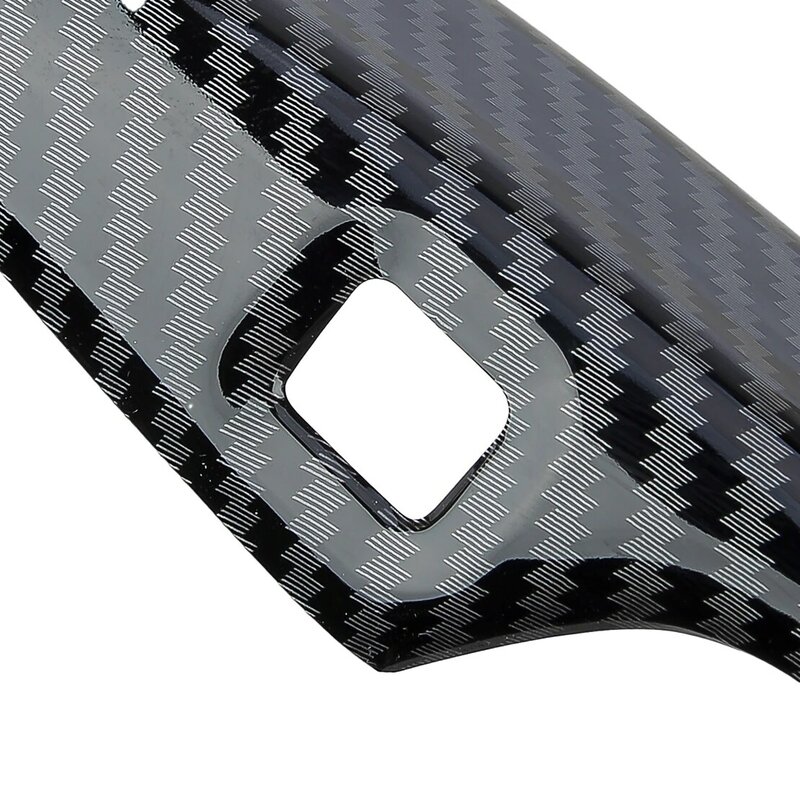 Cubierta de manija de puerta Exterior, embellecedor de estilo de fibra de carbono negro, apto para Honda CR-V 2024 2023, 1 Juego