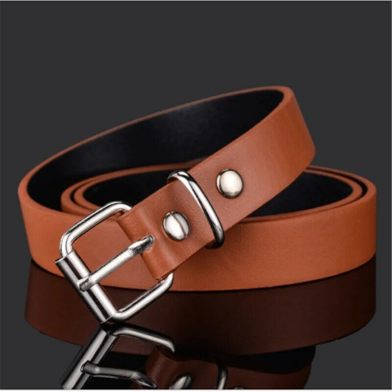 New Children Belt Washed Belt Spring Casual Retro Pu Microfiber Leather Belt For Boys Girls Leather Belt Factory Direct