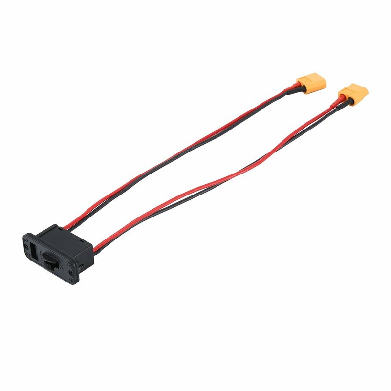 Heavy Duty High Current Battery Harness XT60 Plug to JR Connector On/Off Power Switch Car Model Set for RC Car Boat 80x50x20mm