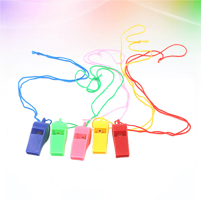 50 pezzi di plastica fischietto arbitro formazione fischietto bambini regalo per bambini bomboniera colore misto