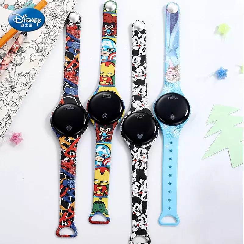Disney Mickey Mouse zegarek cyfrowy Spiderman zegarek dla dzieci mrożony ekran dotykowy dla studentów Smart Sport chłopcy zegarki zegarek dziewczęcy