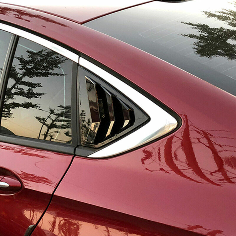 뷰익 리갈 오펠 인시그니아 B 2017-2023 자동차 후면 루버 윈도우 사이드 셔터 커버 트림 스티커, 벤트 스쿠프 ABS 탄소 섬유