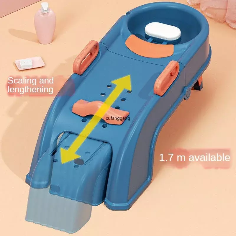 Children's Shampoo Reclining Chair, Foldable Maternity Shampoo Bed, Flat Lying Child Shampoo Chair for Home Adults Folding Bed