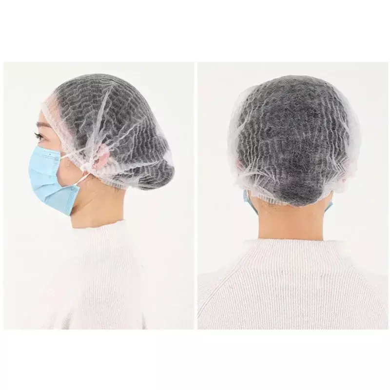 10/20pcs Disposable Non Woven Fabric Sterile Hat For Grafting Eyelash Makeup Hair Net Caps SPA Hair Salon Bathroom Supplies