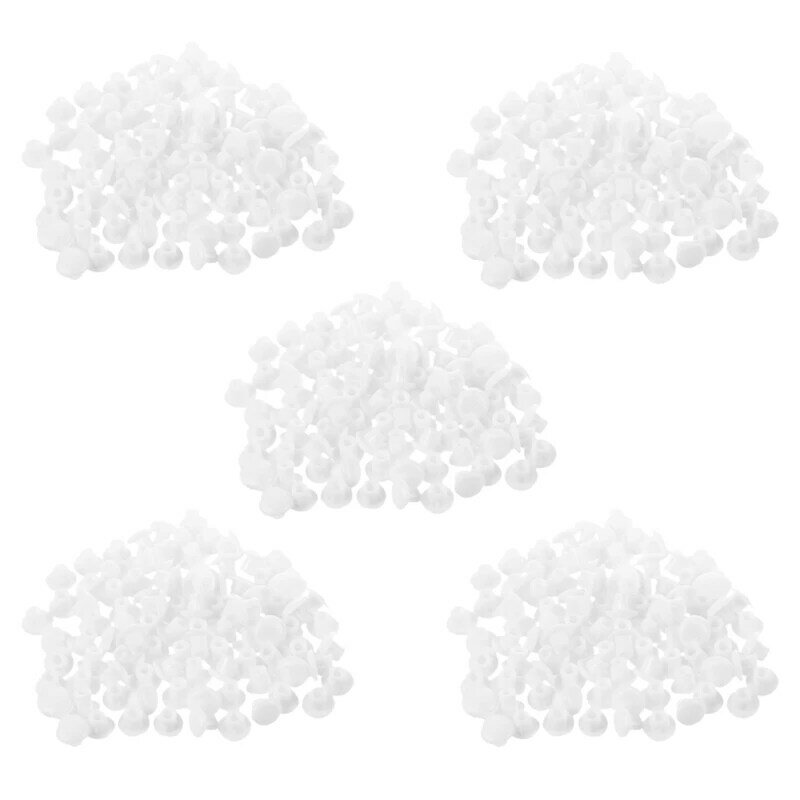 500 шт., белые пластиковые отверстия для украшения домашней мебели, 5 мм