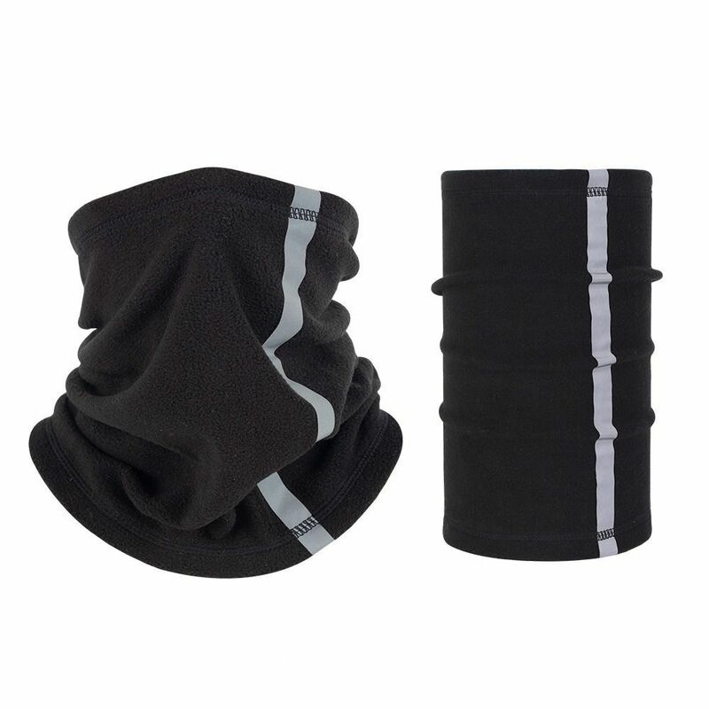 Windproof Skiing Neck Cover Colorful Fleece Warm Warm Fleece Neck Scarves Reflective Half Face Mask Windproof Scarf Winter