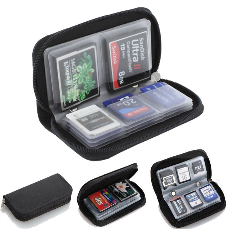 Porte-cartes mémoire pour SD SDHC MMC MicroSD, 1 pièce, mini sacs de rangement