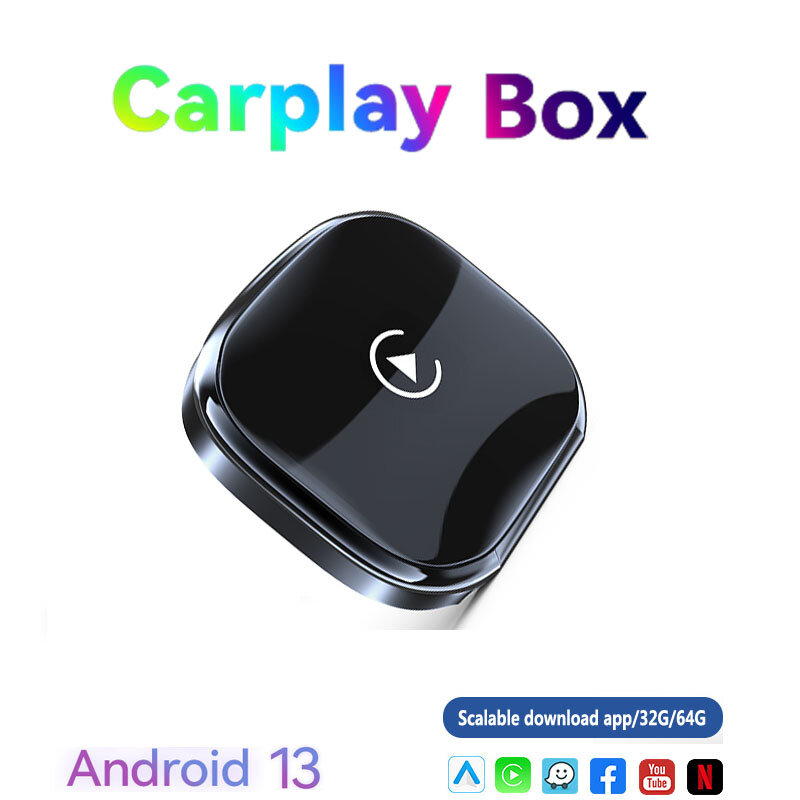 CARMITEK-Boîtier Carplay Android Auto AI câblé vers sans fil, double canal, original, offre spéciale