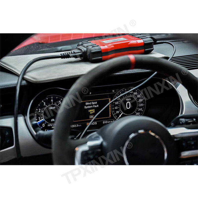 Display Painel Digital para Ford Mustang, Cluster Digital LCD, Cockpit Virtual, Medidor de Velocidade, Acessórios para Carro, 2015, 2016, 2017, 2018-2023