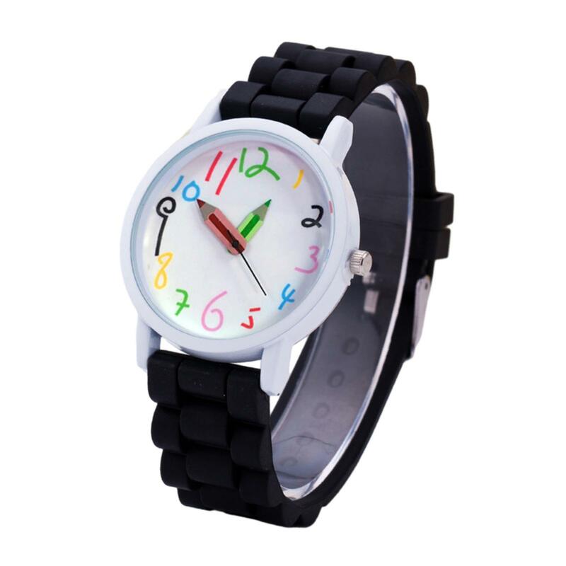 Reloj de silicona para niños y niñas, pulsera para viajes, compras, calle