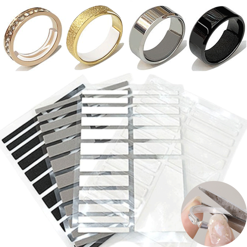 18PCS Invisible Transparent Ring inner Adjuster Guard Insert Tightener Reducer Resizing Fitter Jewelry Tools For Any Rings