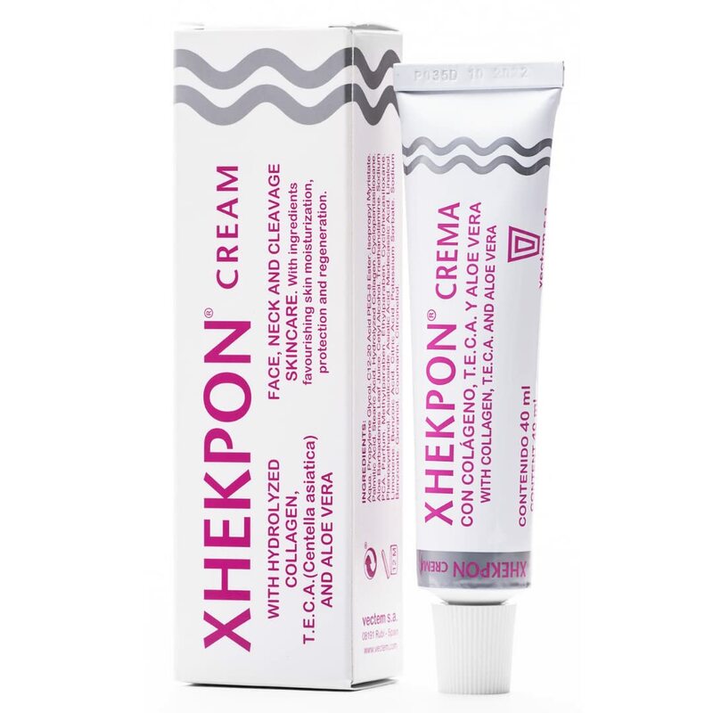 4PCS New Hot Sale Xhekpon Crema Face And Neck Cream 40ml Spanish Neckline Cream Wrinkle Smooth Anti Aging Cream Skin Care