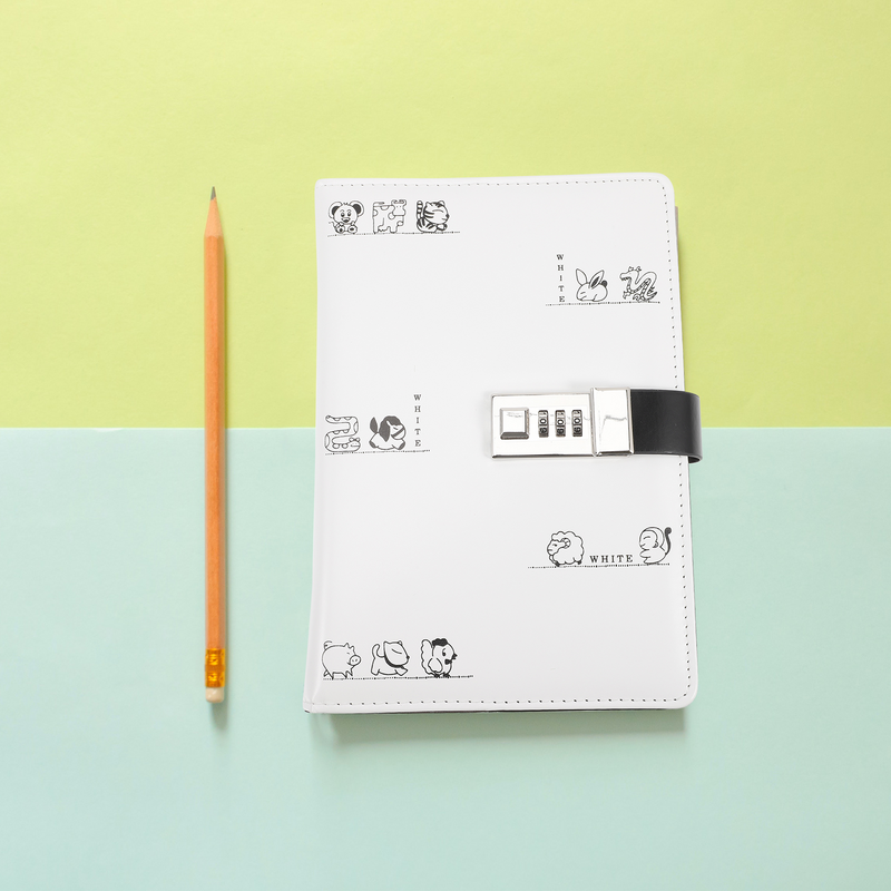 Kombinasi halaman dalam Notebook kata sandi dengan jurnal kunci sederhana buku panduan siswa pemasok alat tulis kantor sekolah