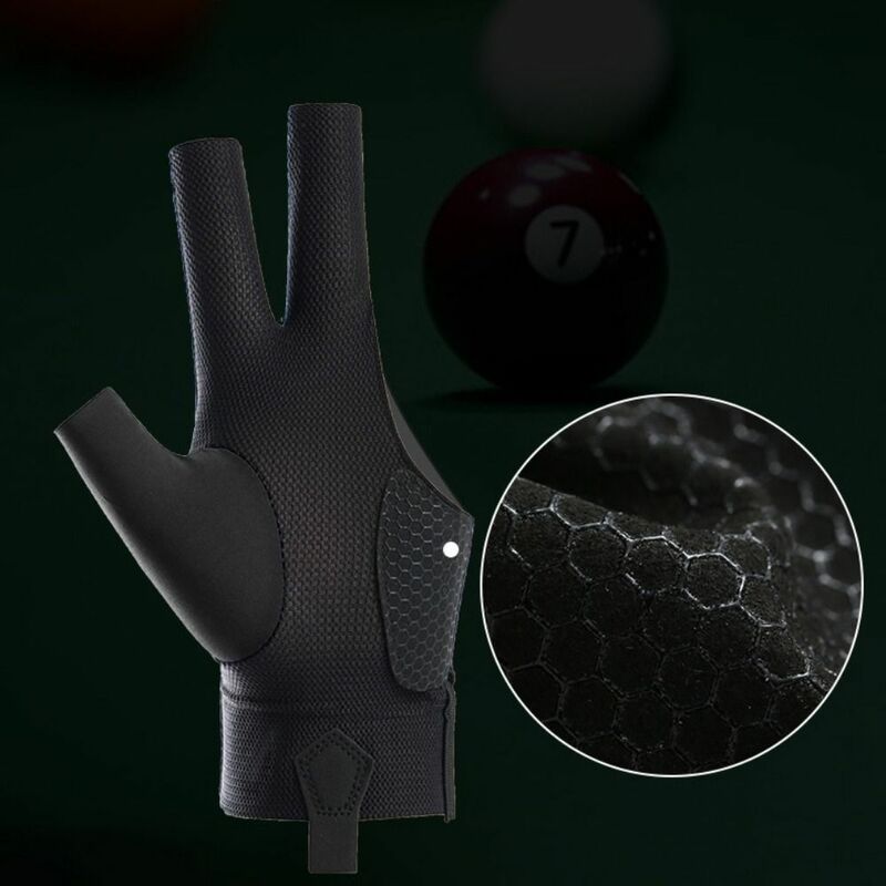 Elasticity Billiards Gloves Non-slip Anti-sweat Three Finger Gloves Single Piece Wear-resistant Open 3 Fingers Gloves