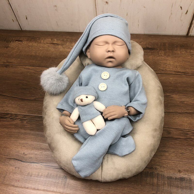 0-1 mese puntelli fotografia neonato neonato ragazza pagliaccetto body uncinetto vestito tiro puntelli foto accessori abbigliamento