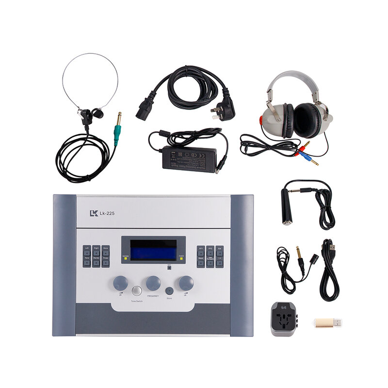 Цифровой Аудиометр с ЖК-дисплеем, чистый тоновый Аудиометр для тестирования слуха