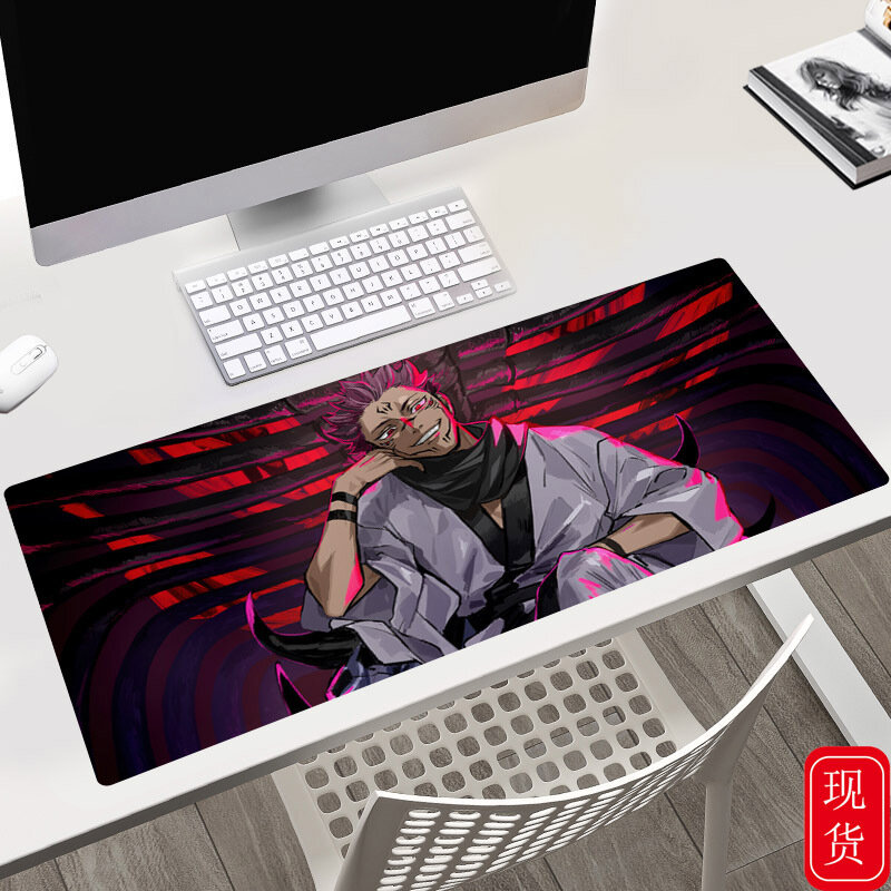 Jujutsu Kaisen-alfombrilla de ratón para Gaming, almohadilla de escritorio para oficina y hogar, superficie de mesa de Anime, 40x90x0,3 CM, tamaño grande
