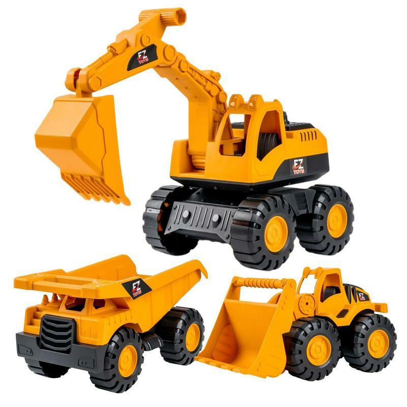 Excavadora de inercia para niños, juguete de conducción, flotas de construcción, Educación Temprana, vehículos de construcción, Juguetes