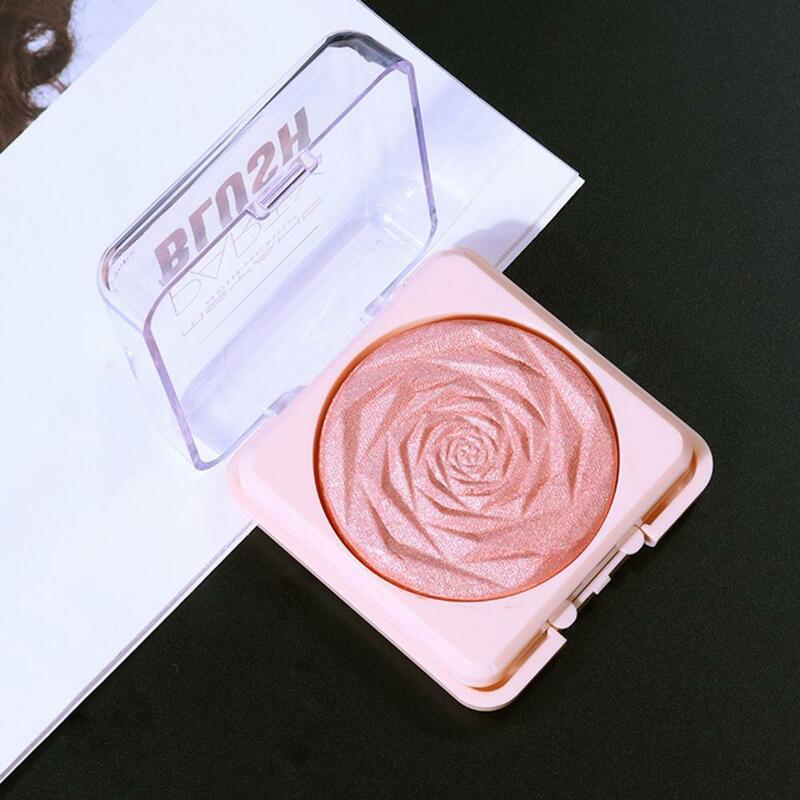 Stunning Blusher Easy Coloring Smooth Vibrant Color Monochrome Face Blush Powder  Non-caking Makeup Blush Beauty Accessory