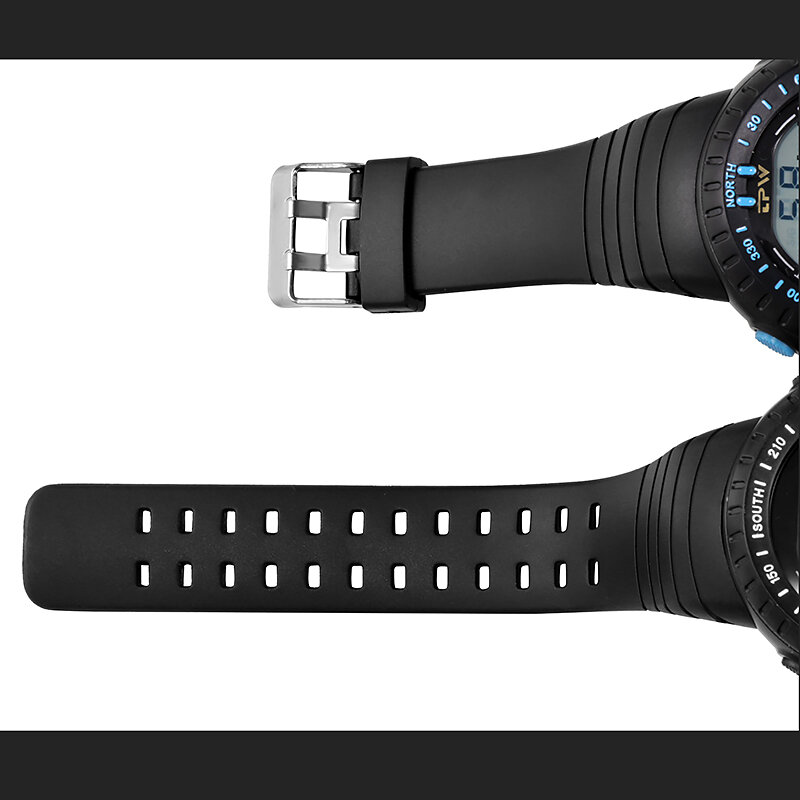 Outdoor cyfrowe zegarki Sport 50m odporność na wodę pływanie LED podświetlenie mężczyźni duża tarcza