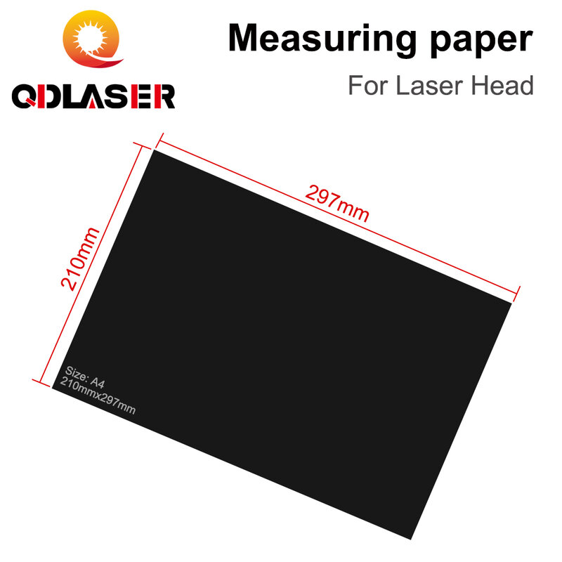QDLASER-Papel de prueba de punto de luz de comprobación de película láser, depuración de calidad de puntos, prueba de muestra para máquina de grabado y corte láser