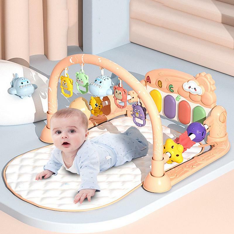 Kick And Play Mat Lighted Activity Mat Toys Learning Toy Smart Stages Toddler Toys For 0-3 Months Newborns