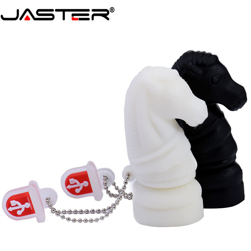 JASTER USB 2.0 Flash drive Cartoon Chess Thumb Memory Stick 4GB 8GB 16GB 32GB 64GB Pen drive regalo aziendale disco U impermeabile