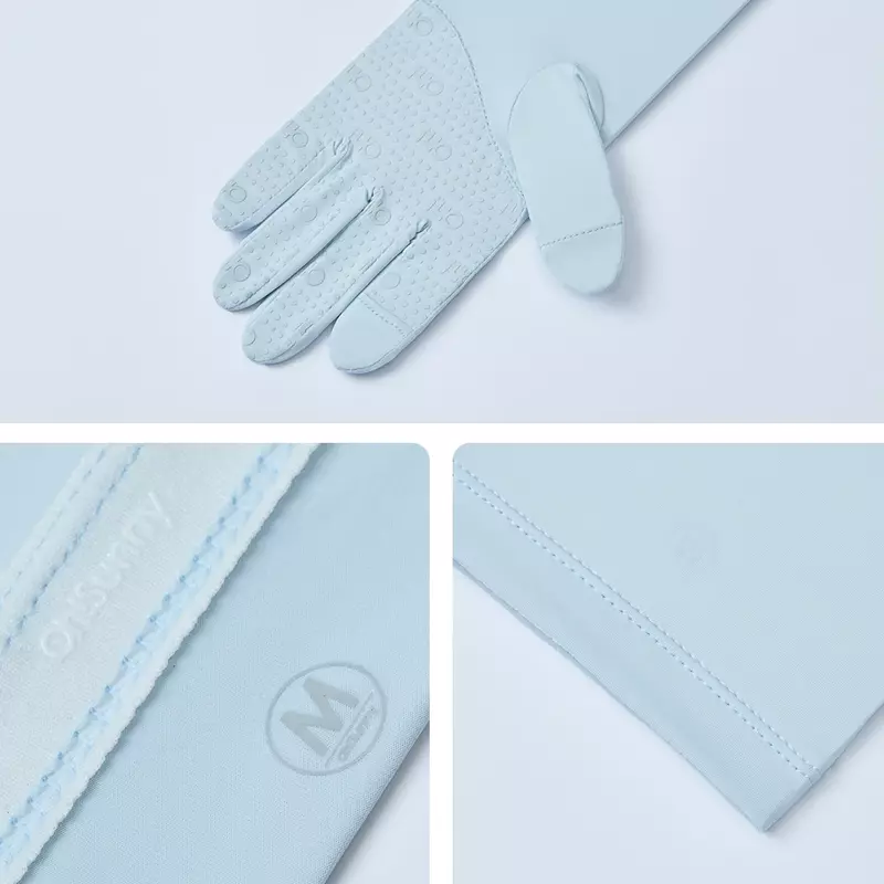 OhSunny letnie rękawice długa na świeże powietrze sportowe elastyczne rękawy naramienne anty-UV do ochrony przeciwsłonecznej 50 + lekkie miękkie jazda kolarskie Golf