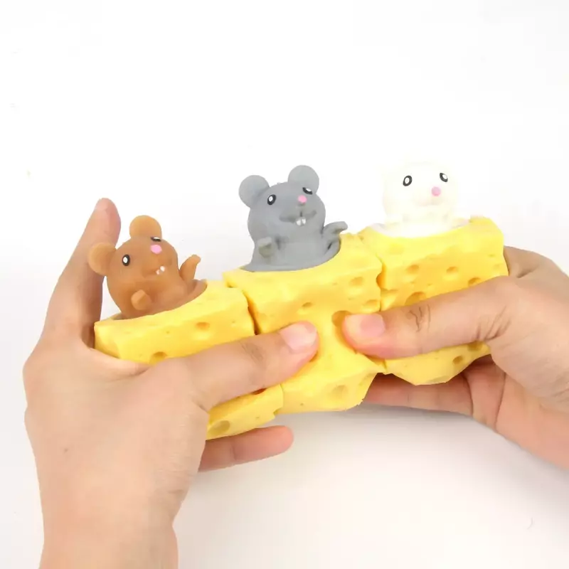 Odprężający ser myszka do serek Pet szczypta piłeczka antystresowa kubka wiewiórki śmieszna zabawka antystresowa zabawka małe zabawki zabawka spinner