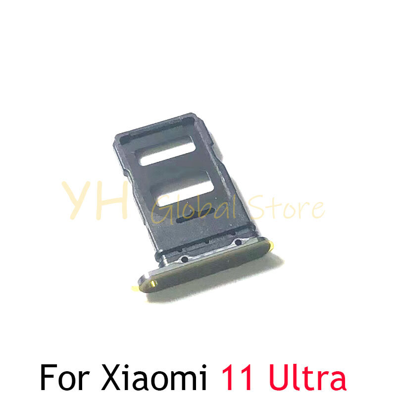 Soporte de bandeja de ranura para tarjeta Sim, piezas de reparación para Xiaomi Mi 11, 11 Pro, 11 Ultra, 50 unidades
