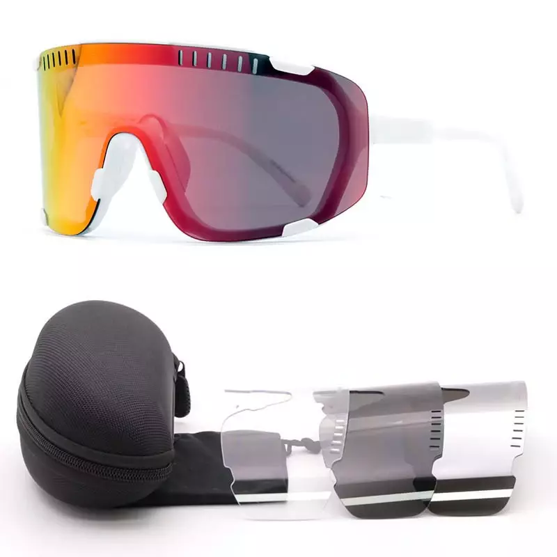 Солнцезащитные очки DEVOUR поляризационные для мужчин и женщин, спортивные очки с 4 линзами для горных велосипедов