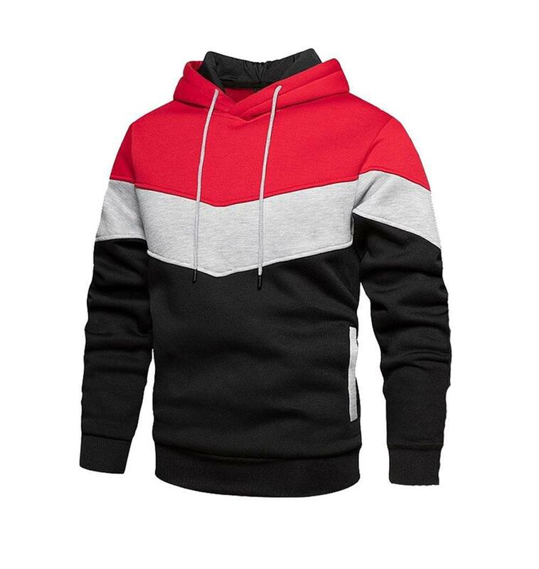 Neue herbst-und winter mode farblich passende pullover europäische und amerikanische männer farblich passende hoodies